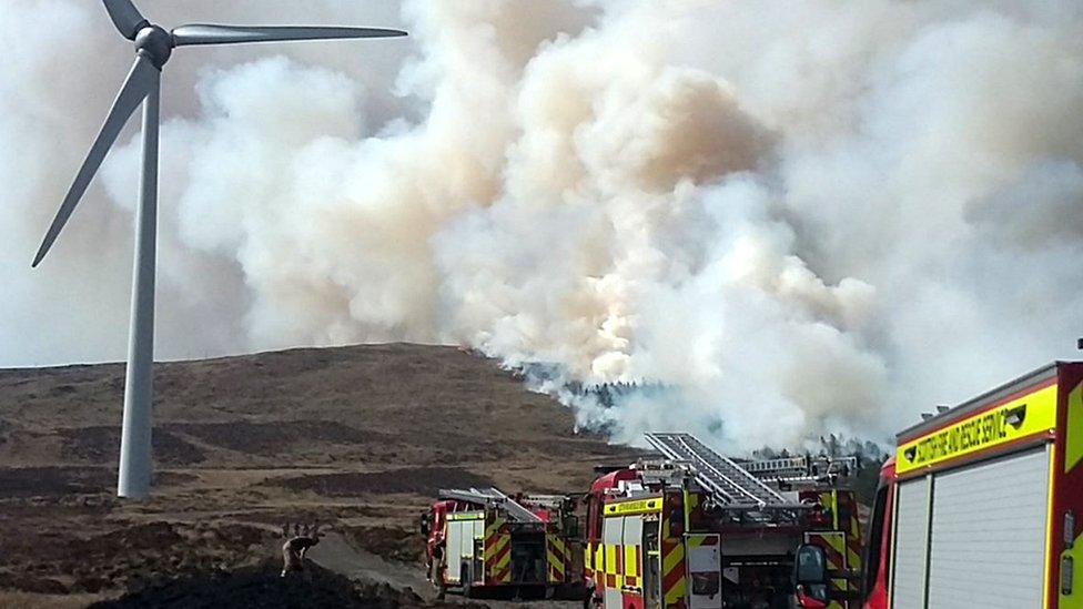 Skye fire scene