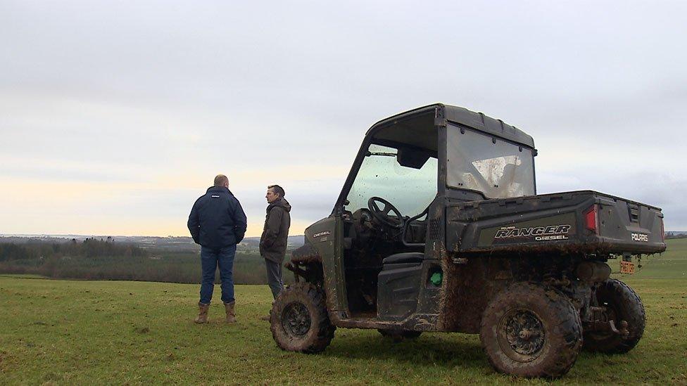 David Stewart with David Cowan near Lockerbie