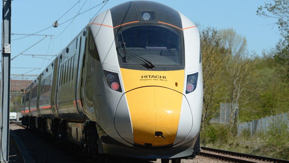 The Class 800 Hitachi InterCity Express is undergoing "dynamic testing"