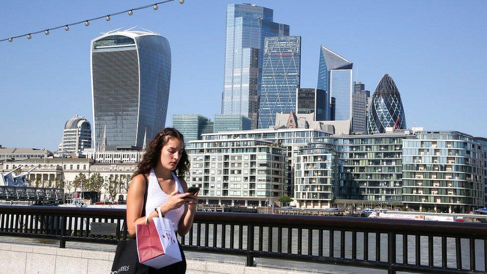 The City of London skyline