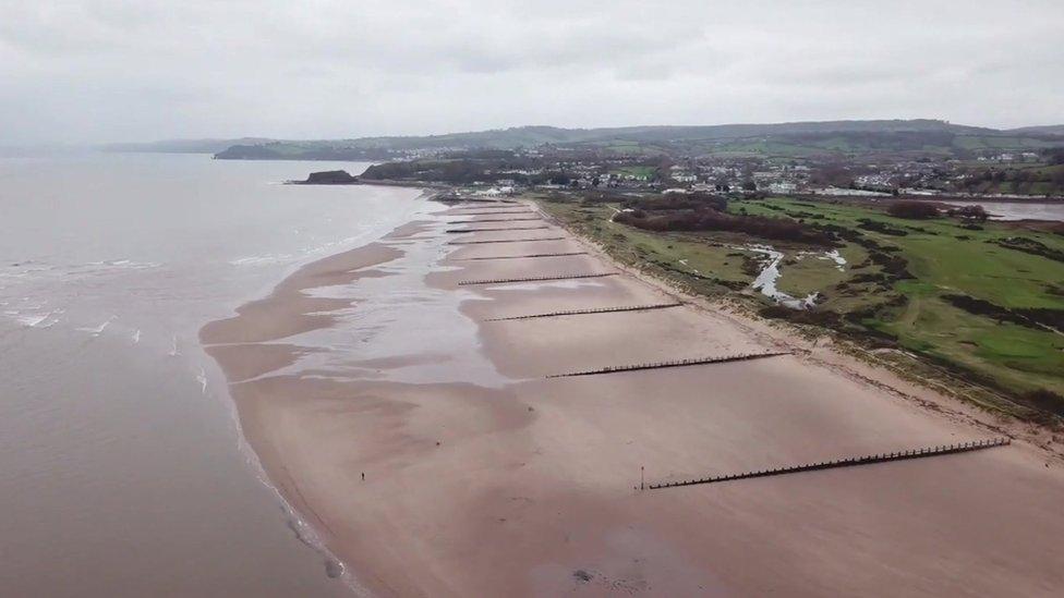 GeoTube at Dawlish Warren