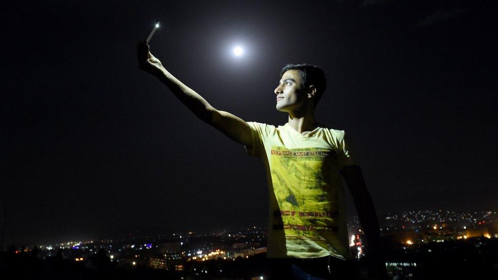 "Supermoon" above Kabul