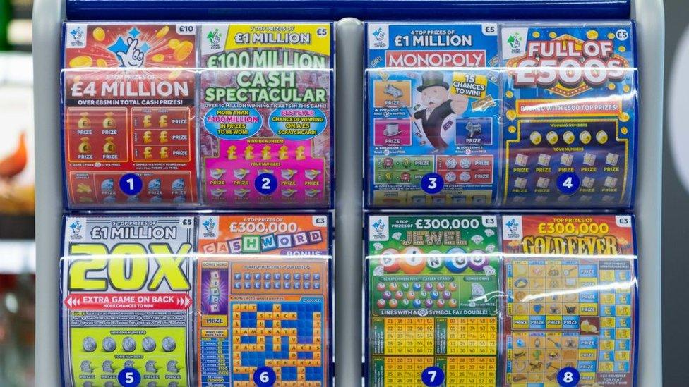 lottery scratchcards