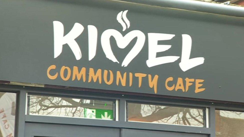 Kimel Cafe sign in Wokingham