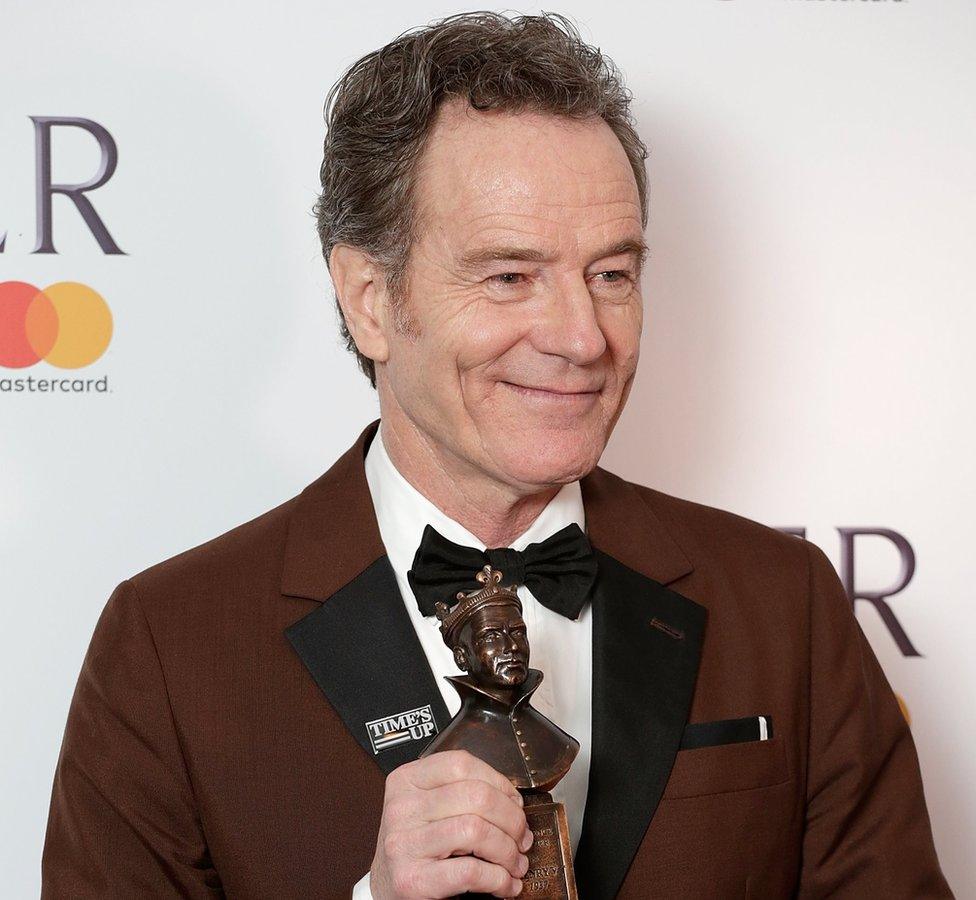 Bryan Cranston with best actor award