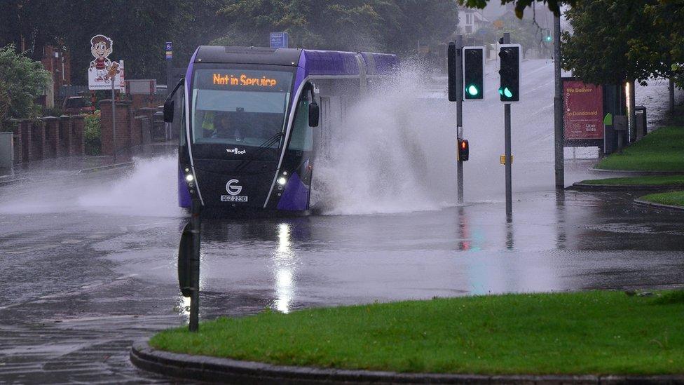 Glider caught in the flooding