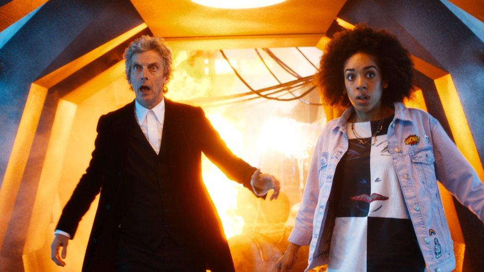 Peter Capaldi and Pearl Mackie as new companion Bill Potts