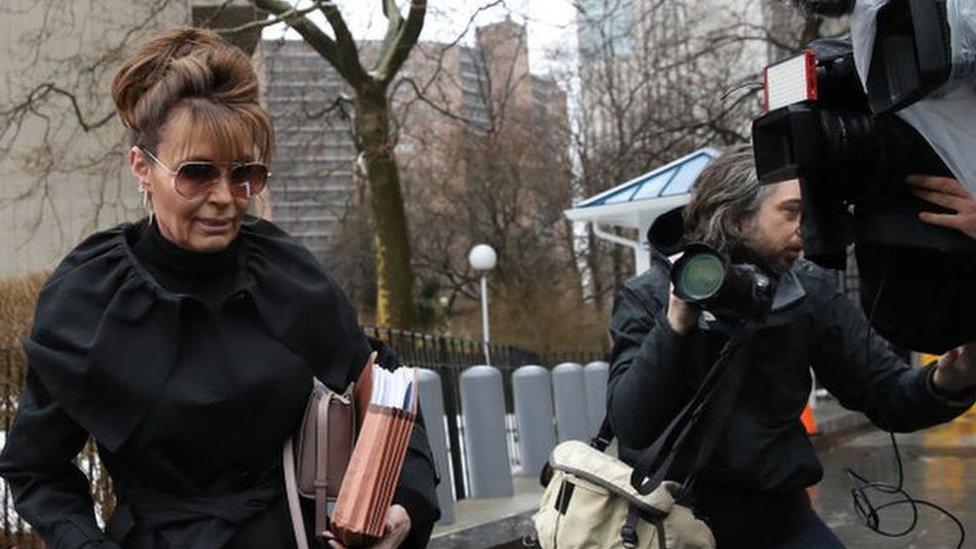 Sarah Palin had filed a libel lawsuit against the New York Times