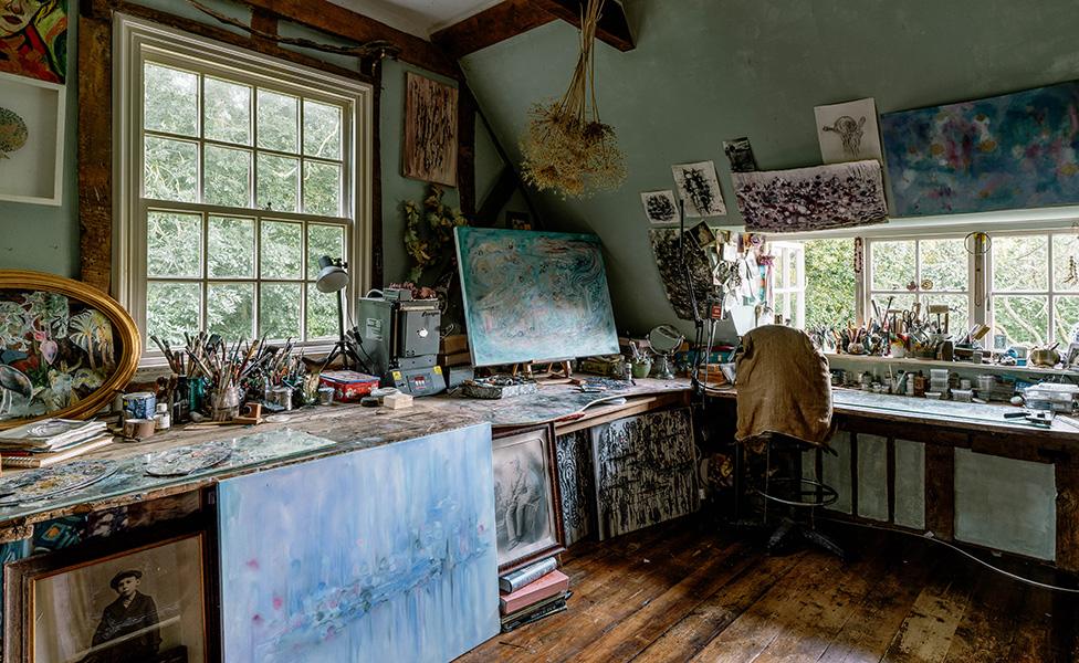 Inside Walnut Tree Farm in Mellis, near Eye, Suffolk