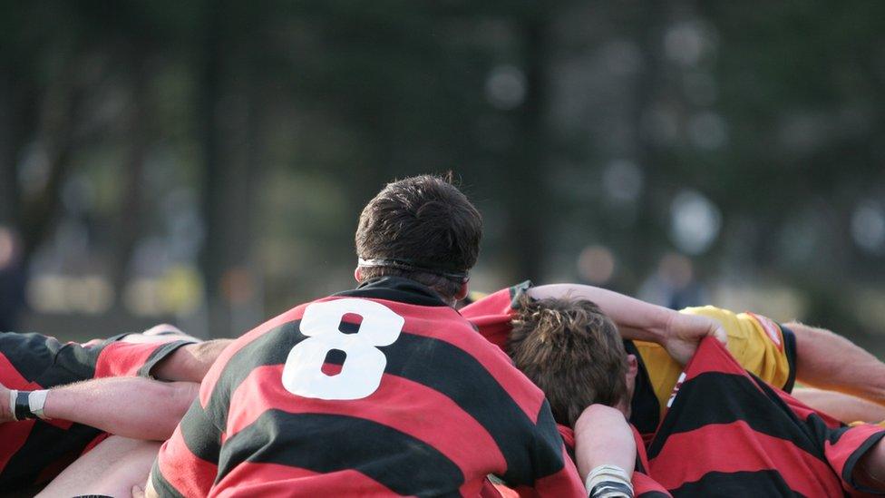 rugby scrum