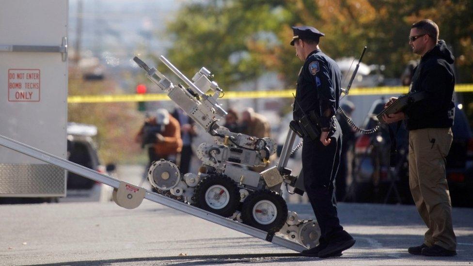 A post office in Delaware was searched after a suspicious package was found there