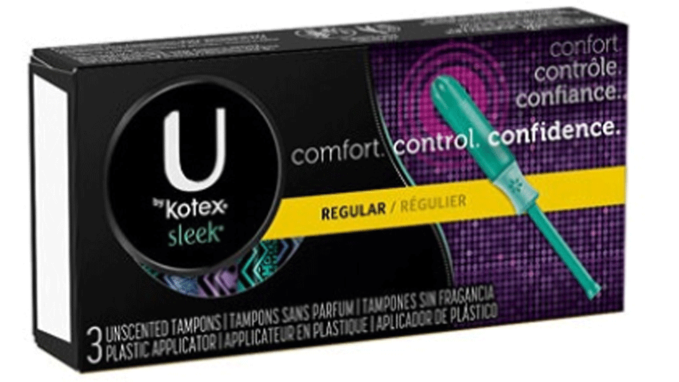 U Kotex sleek package