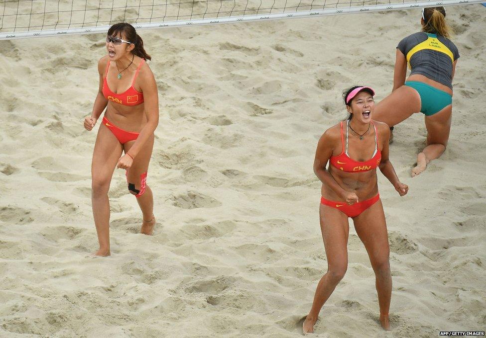 China's volleyball players