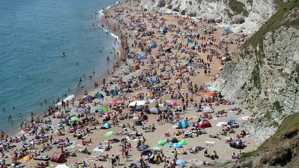 Durdle Door beach in Dorset