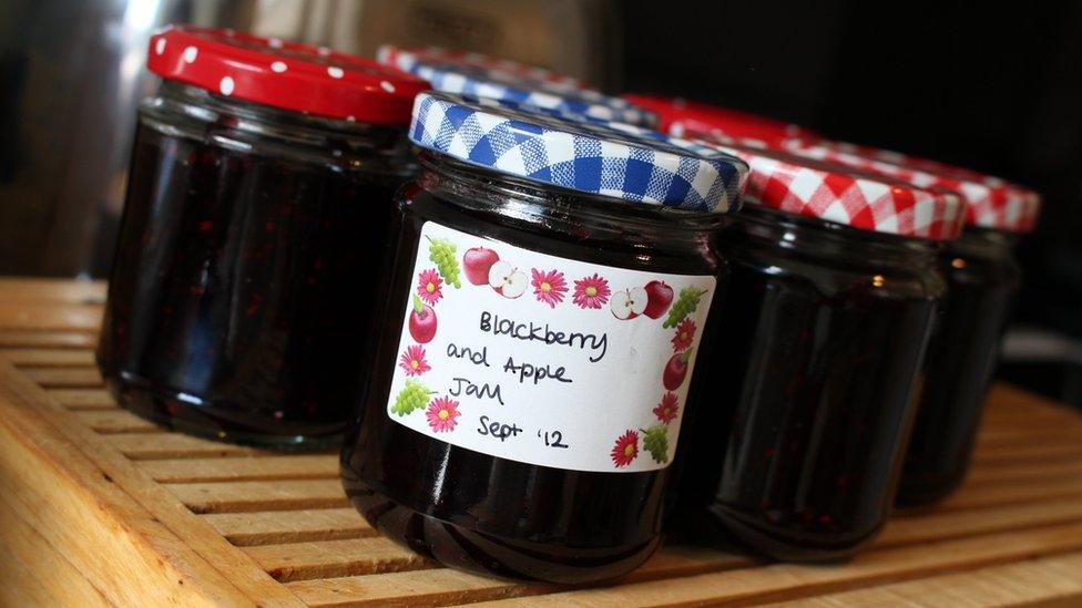 Image of several jars of jam - 2012