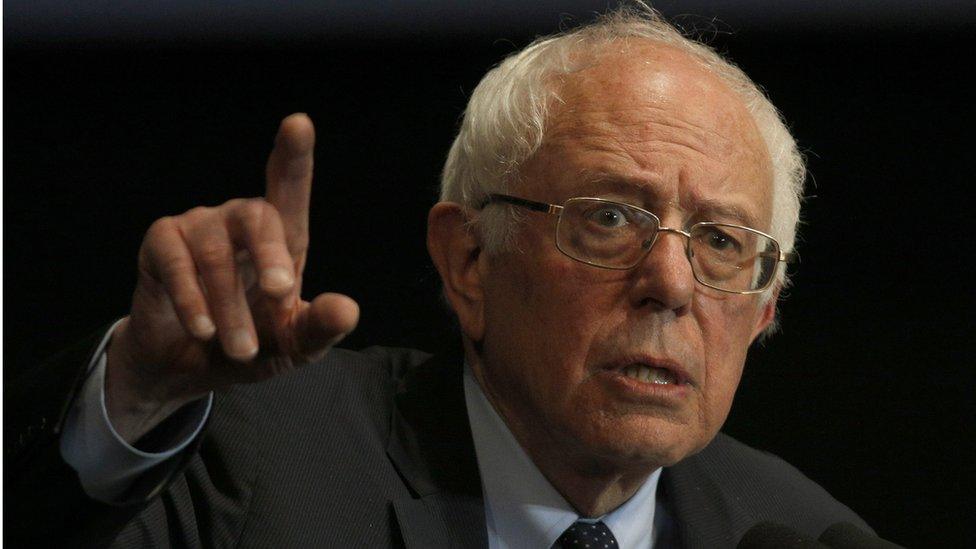 Bernie Sanders in Birmingham, Alabama, on Martin Luther King Day