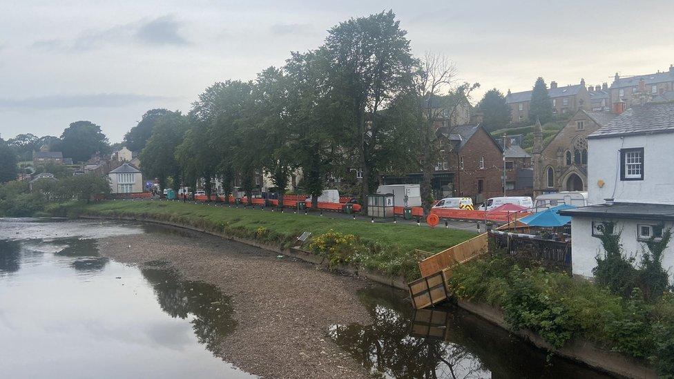 Queuing traffic in Appleby