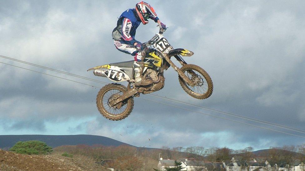 Daniel Boyde in action on his bike