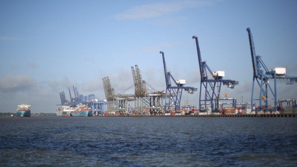 Felixstowe docks