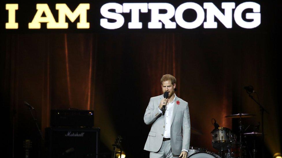 Prince Harry at the Invictus Games closing ceremony 2018