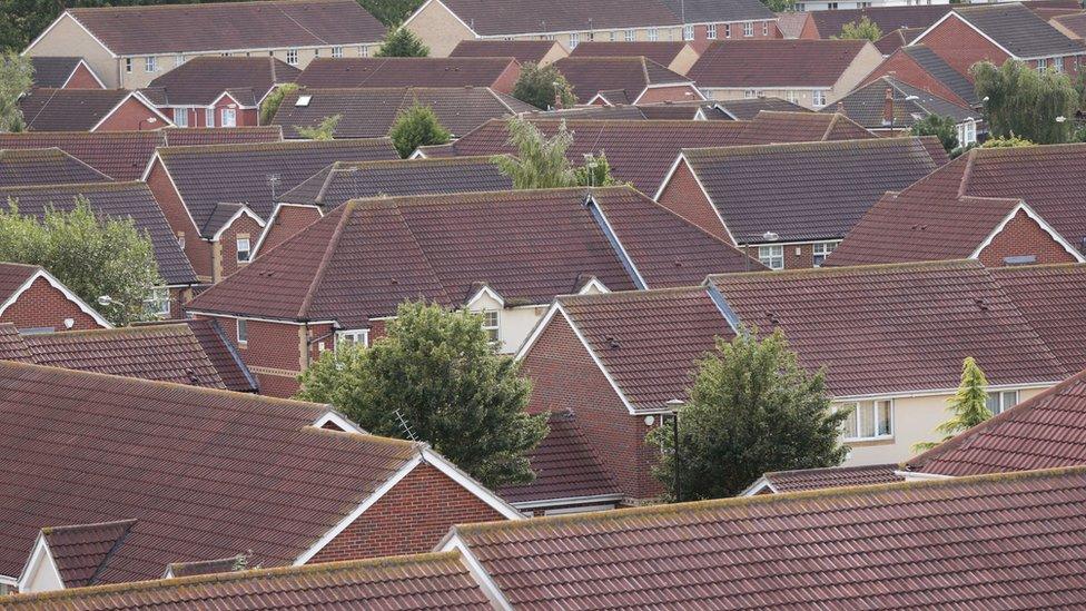 Rooftops in south-east London