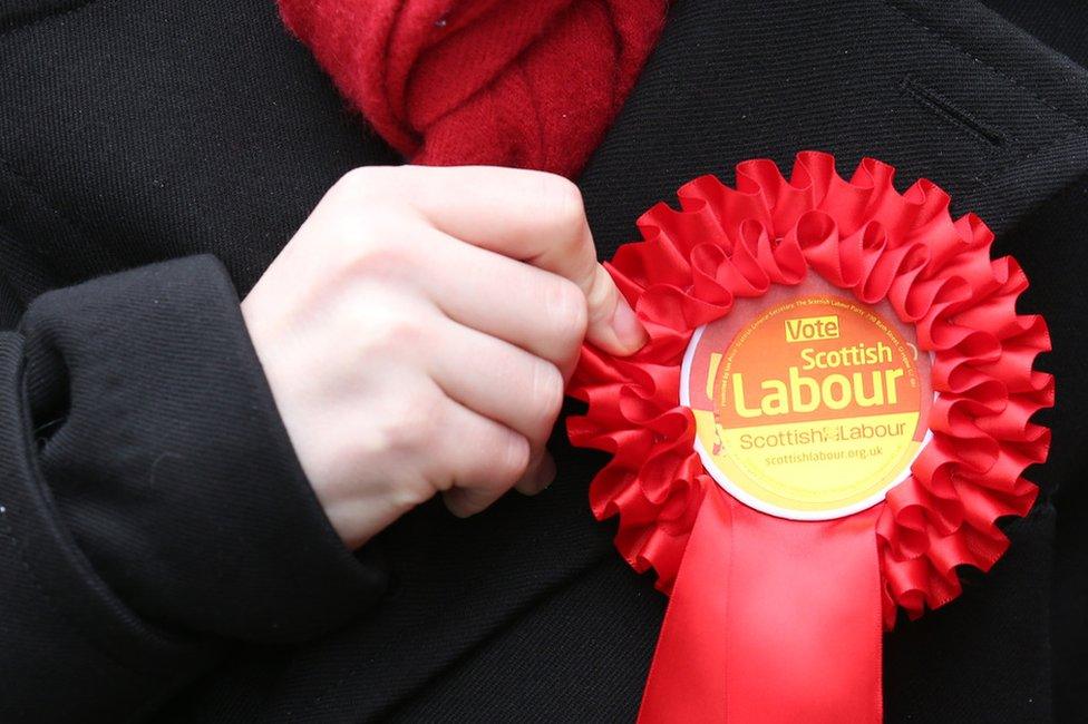 scottish labour rosette