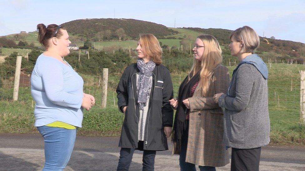 Members of the Friends of Knock Iveagh group