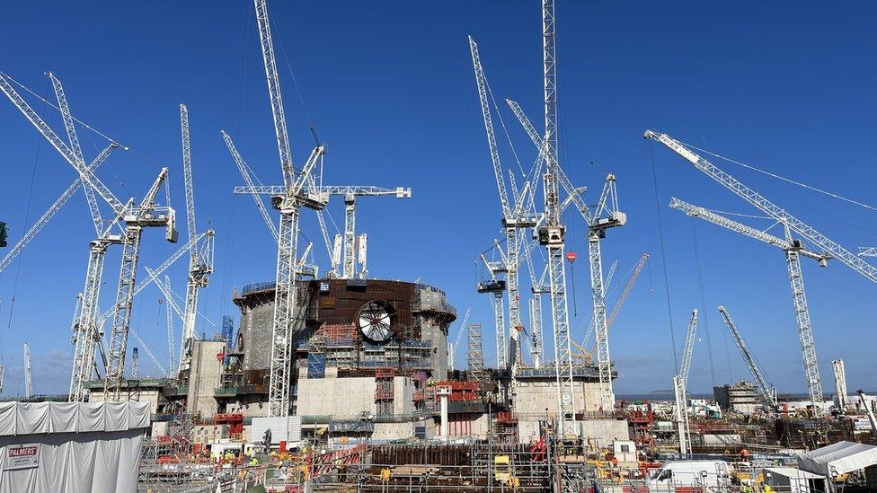 Nuclear power station construction site