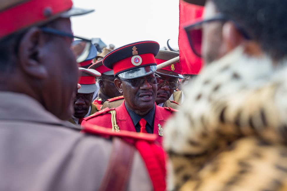 The Herero paramount chief, Vekuii Rukoro