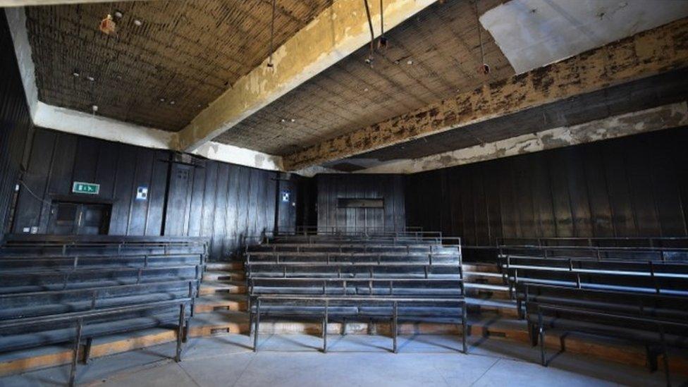 A view of the Mackintosh Lecture Theatre in the west wing basement