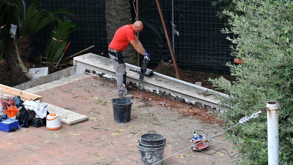 Bone fragments were found during construction work at the Vatican Nunciature-Embassy to Italy on 31 October 2018