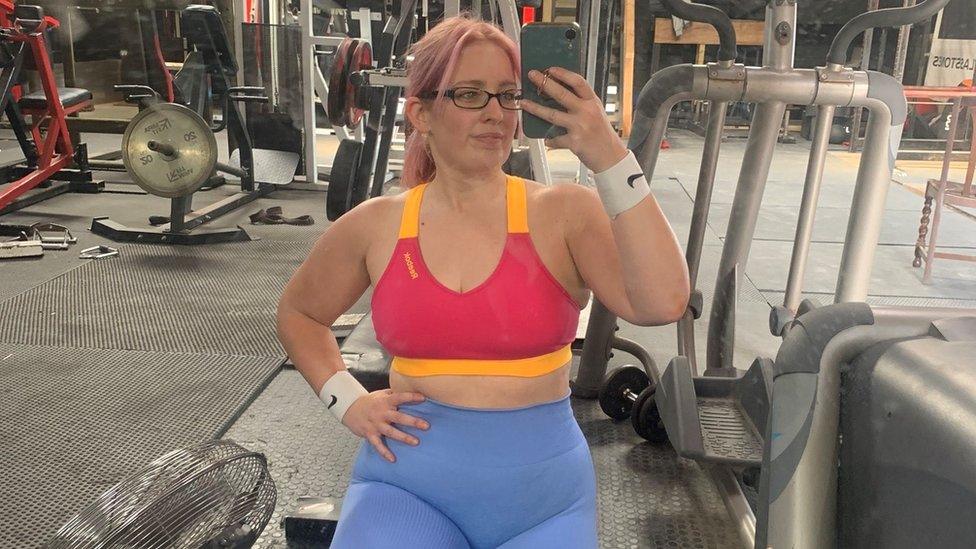 Carol Jones in the gym