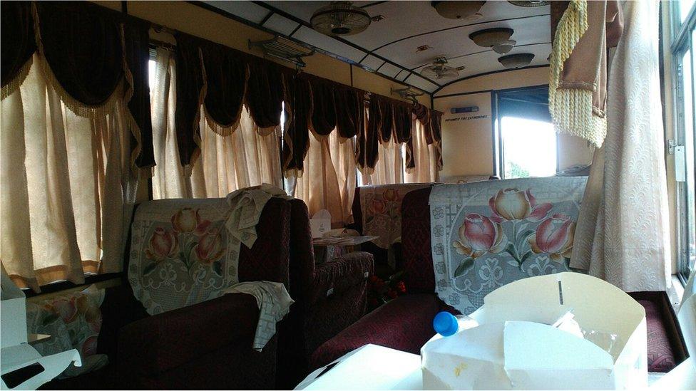 The interior of the train, taken by Ravinder Singh Robin