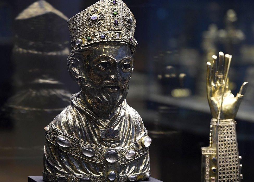 A bust reliquary of Saint Blaise