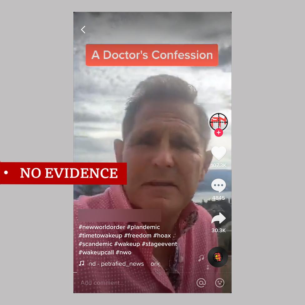 Screenshot of video with Darrell Wolfe titled 'A doctor's confession'