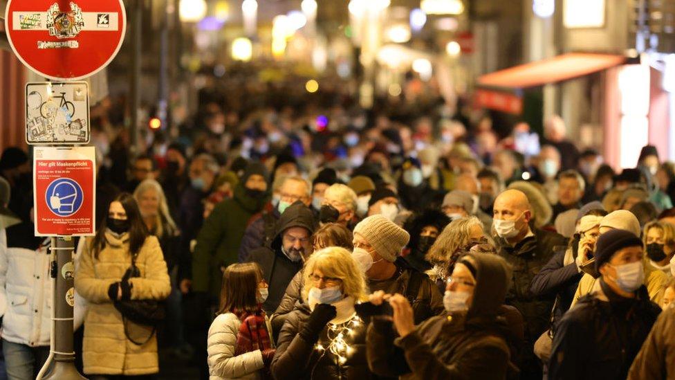 Bonn Covid protest 10 January