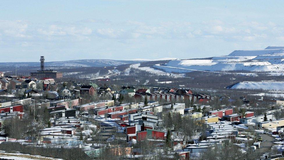 Swedish town of Kiruna