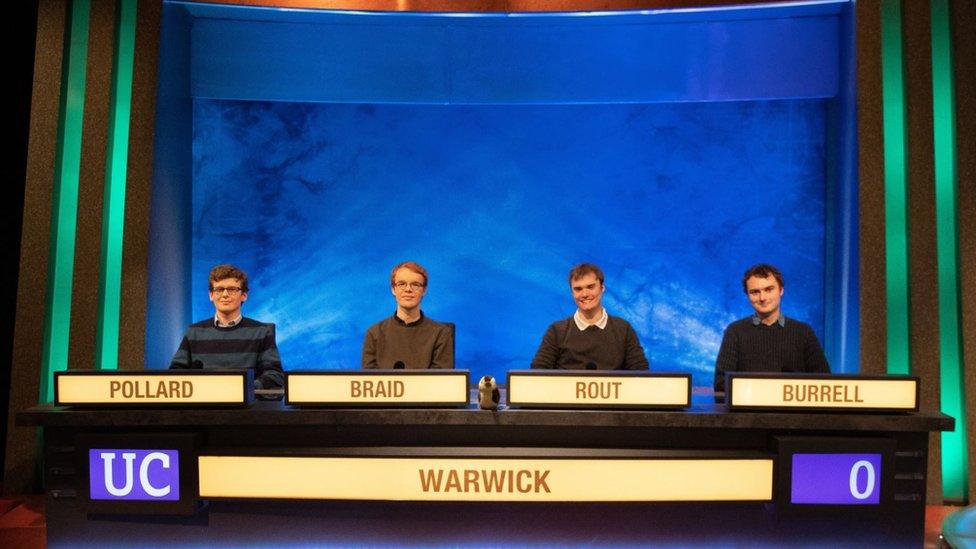 L-R Richard Pollard, George Braid, Andrew Rout and Owain Burrell