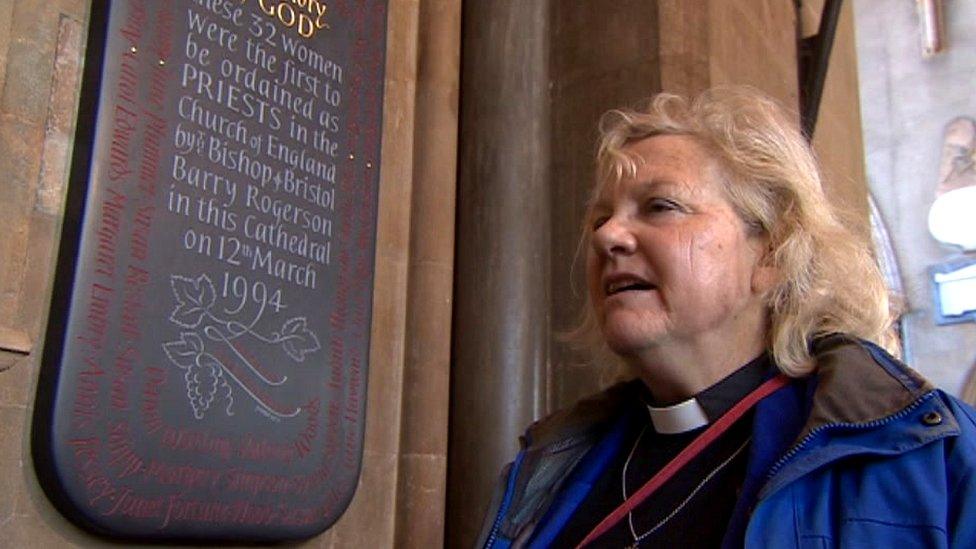 New plaque slate in Bristol Cathedral