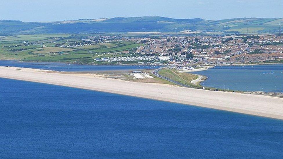 Portland Beach Road and Chesil Beach