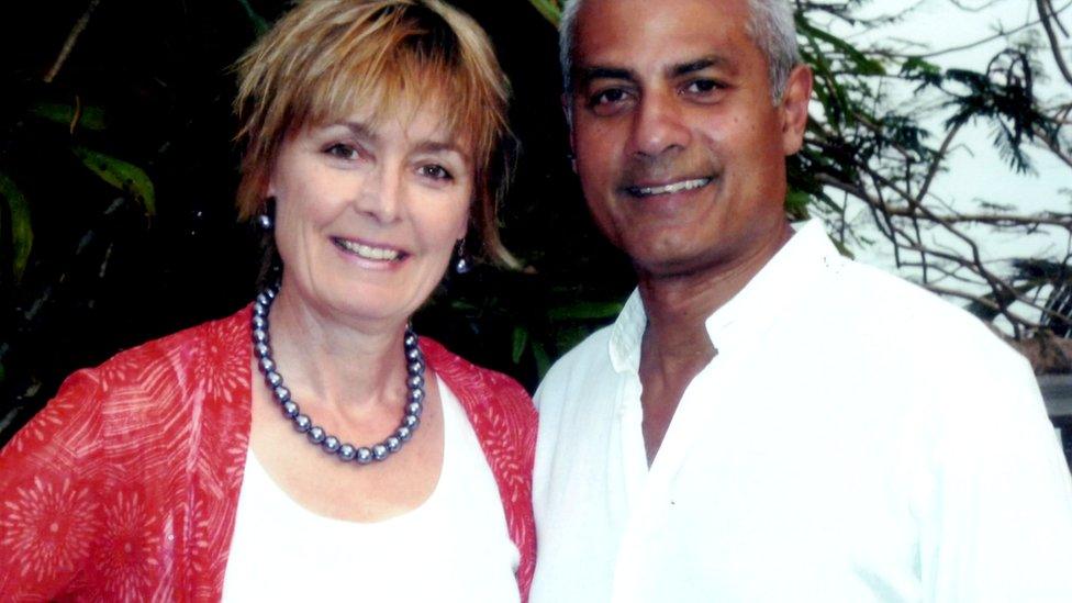 Frances and George Alagiah