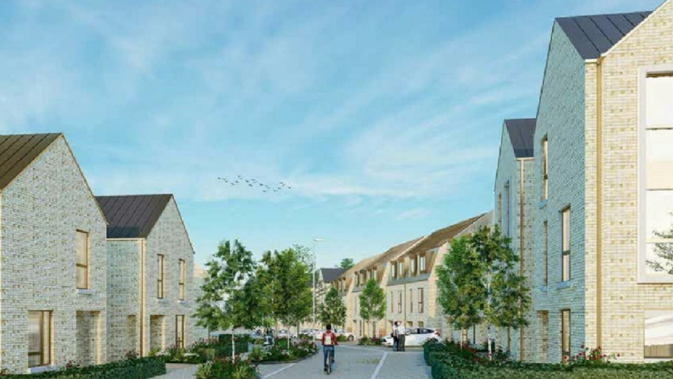 Artist's impression of new homes