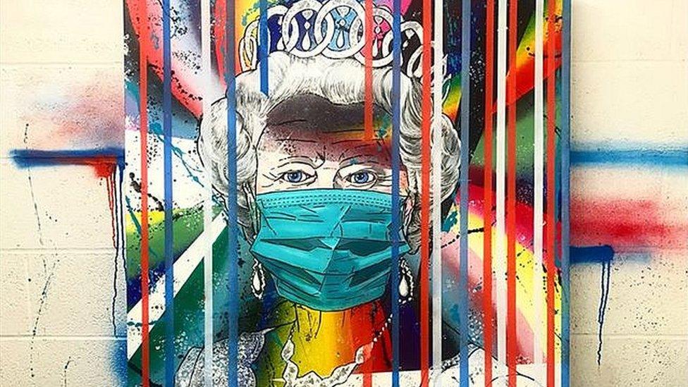 Emelie Hryhoruk's artwork of the Queen