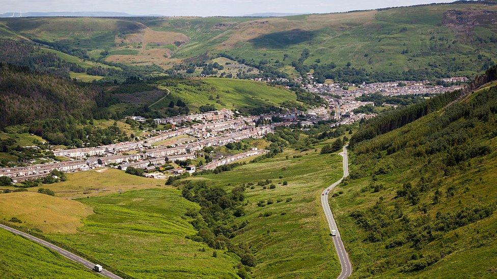 A view of Cwmparc in Treorchy