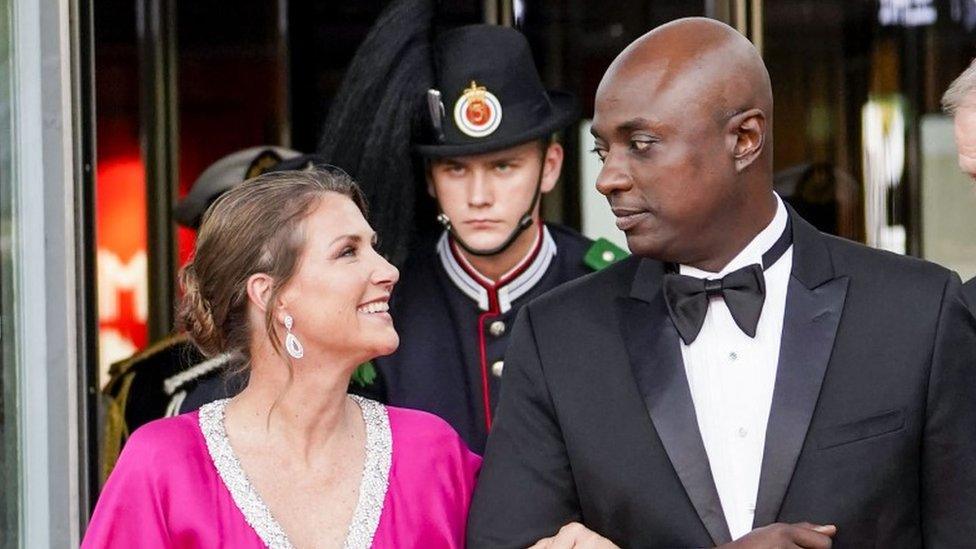 Princess Martha Louise with fiance Durek Verrett