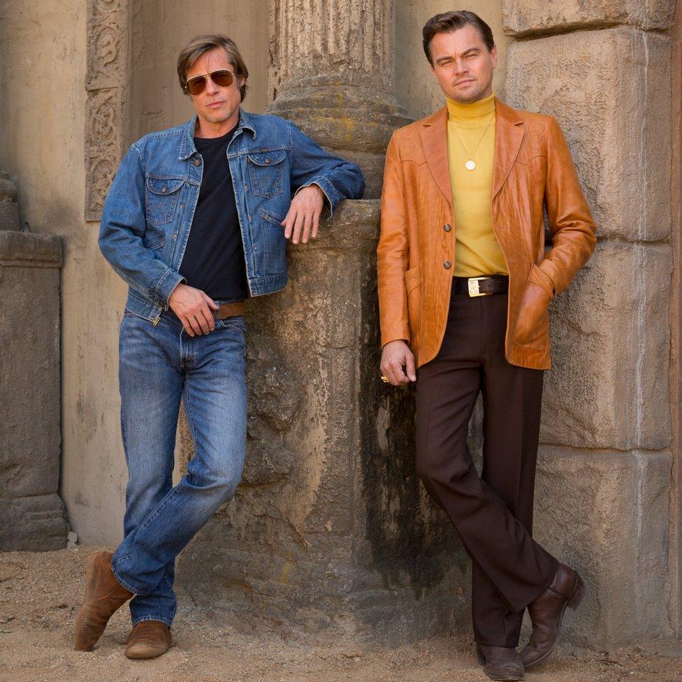 Brad Pitt and Leonardo DiCaprio in Once Upon A Time In Hollywood