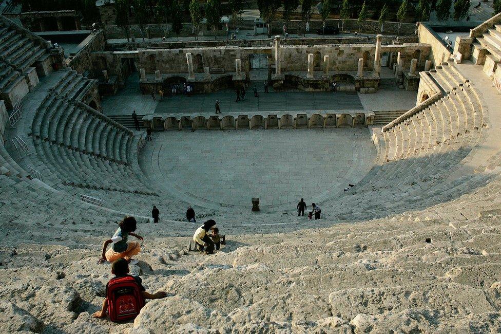 Roman amphitheatre in Amman, Jordan (file)