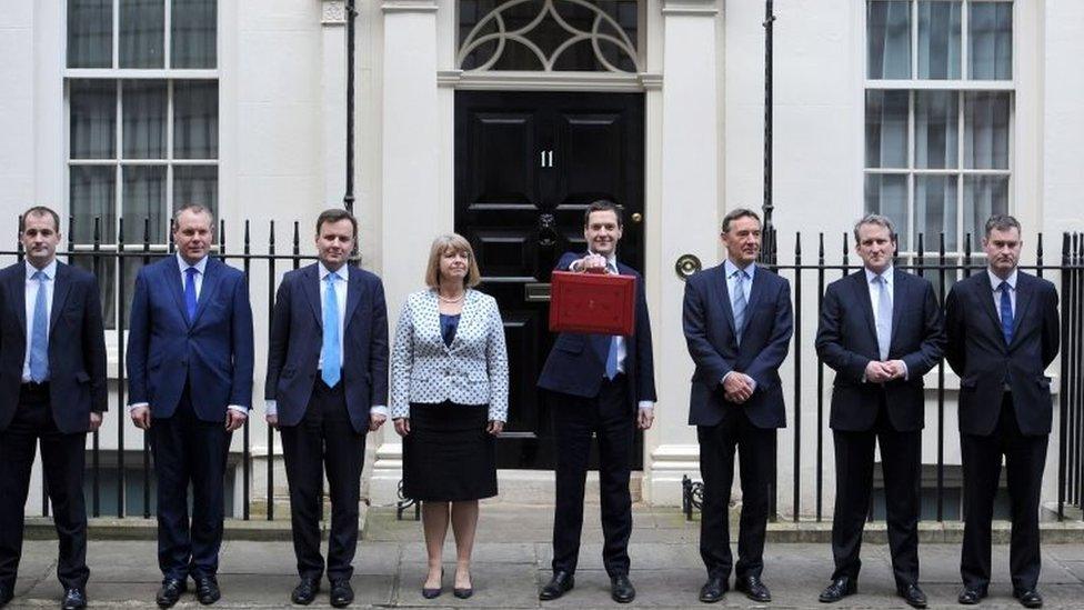 George Osborne and his Treasury team