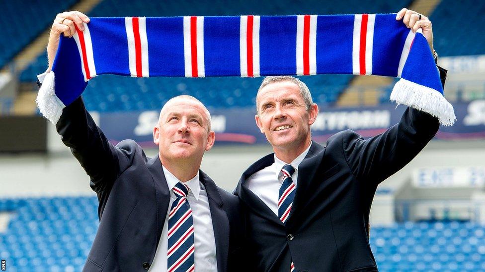 Mark Warburton and Davie Weir