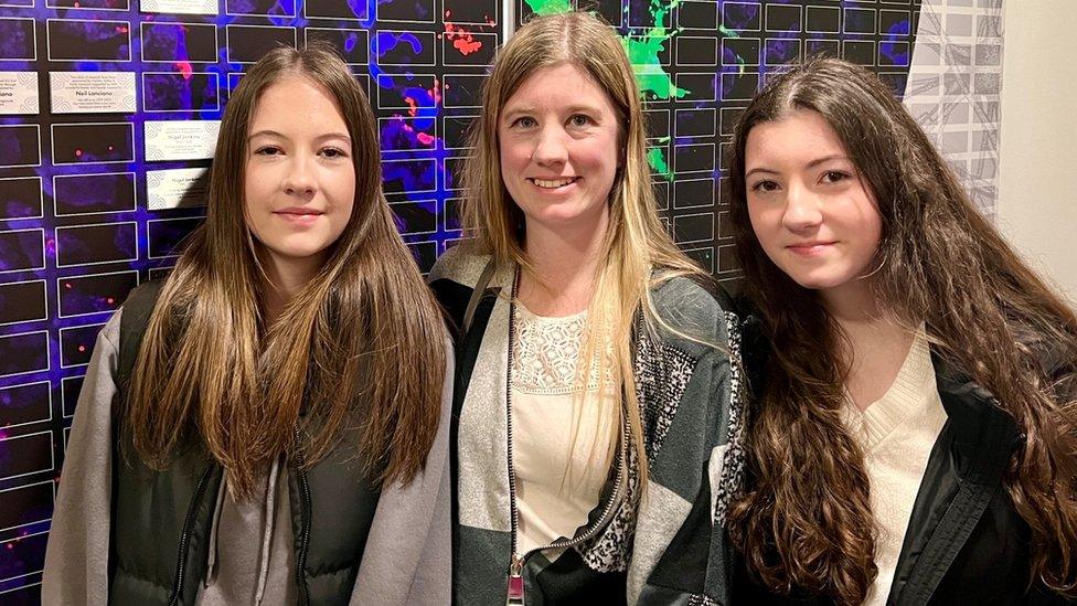 Hayley, Abbie and Emily at Queen Mary University London